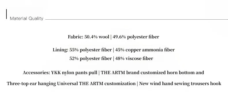 Imported wool pleated high-waisted straight-leg all-match slimming suit trousers for women sold by Firelady Fur product image thumbnail 4