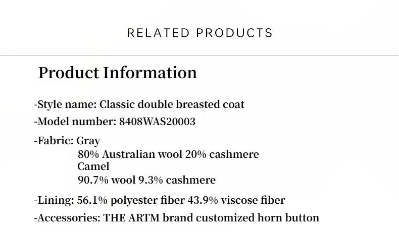 "Lonely Sandbank" sheep wool cashmere blend classic tie shoulder sleeve double-breasted coat jacket women sold by Firelady Fur product image thumbnail 4