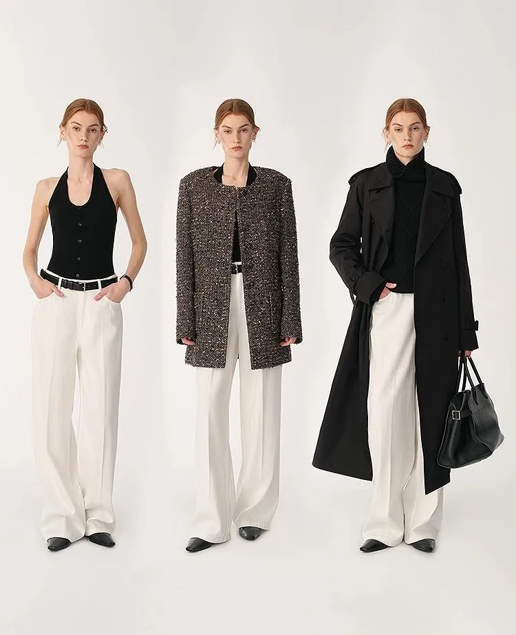 Customized cotton fabric skin-friendly washed drape versatile wide-leg jeans sold by Firelady Fur product image thumbnail 2