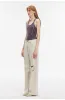 "Gray and Denim" stylish and personalized Turkish washed retro distressed holes straight flared jeans sold by Firelady Fur