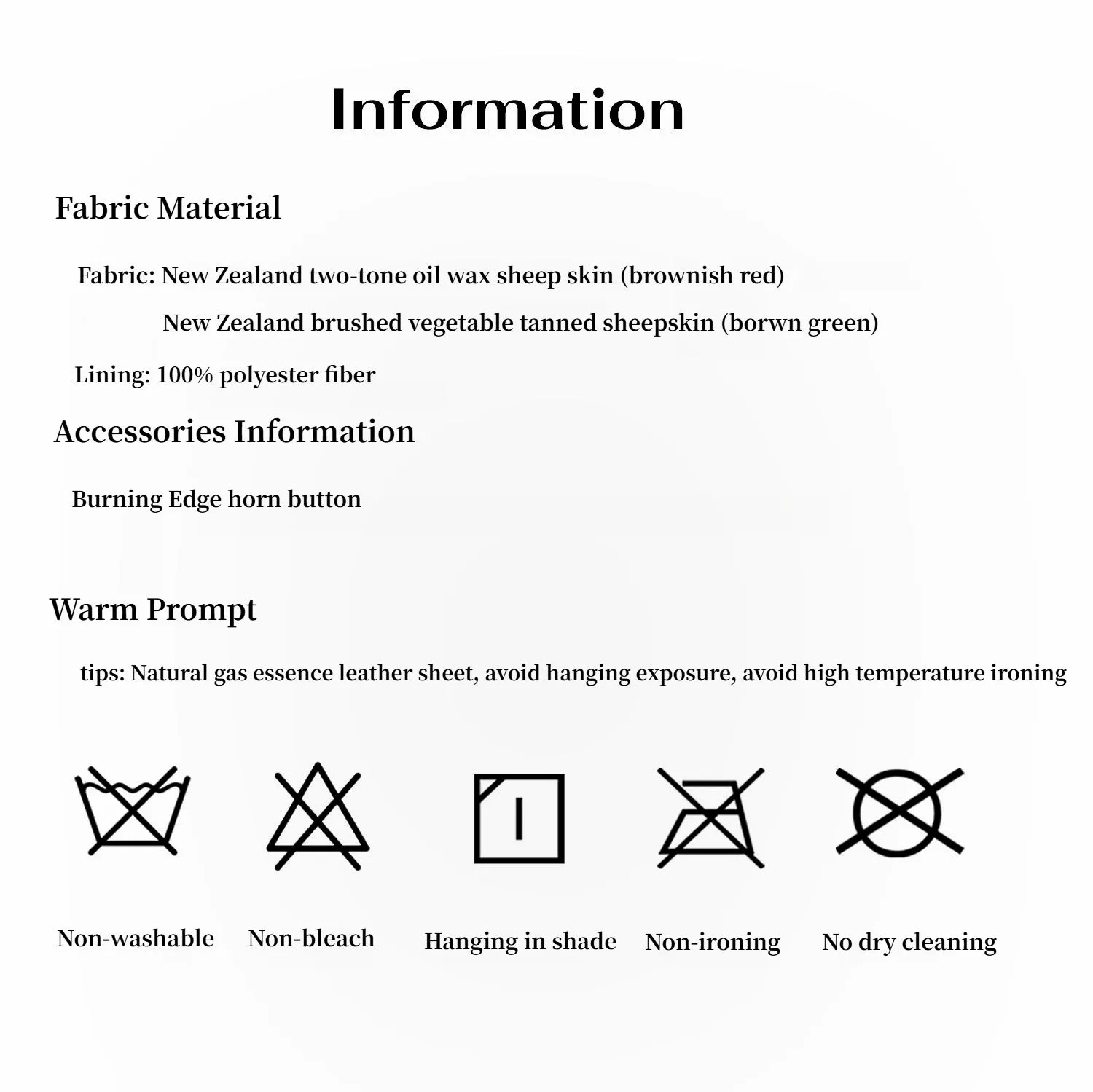 New Zealand imported waxed sheepskin distressed short leather jacket "Vintage Old Stories" sold by Firelady Fur product image thumbnail 3