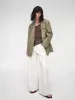 Wide shoulder multi-pocket suit waxed leather jacket "Windsor Past" sold by Firelady Fur