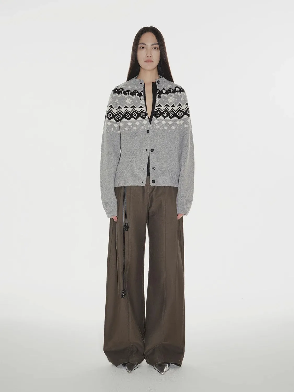 "Autumn on Fair Isle" Australian 17.5 micron machine washable merino wool jacquard sweater sold by Firelady Fur product image thumbnail 2