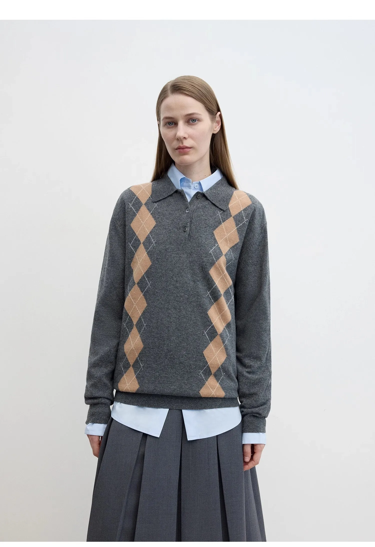 "Graduate" Machine Washable Wool Polo Neck Sweater Preppy Vintage Top sold by Firelady Fur product image thumbnail 3