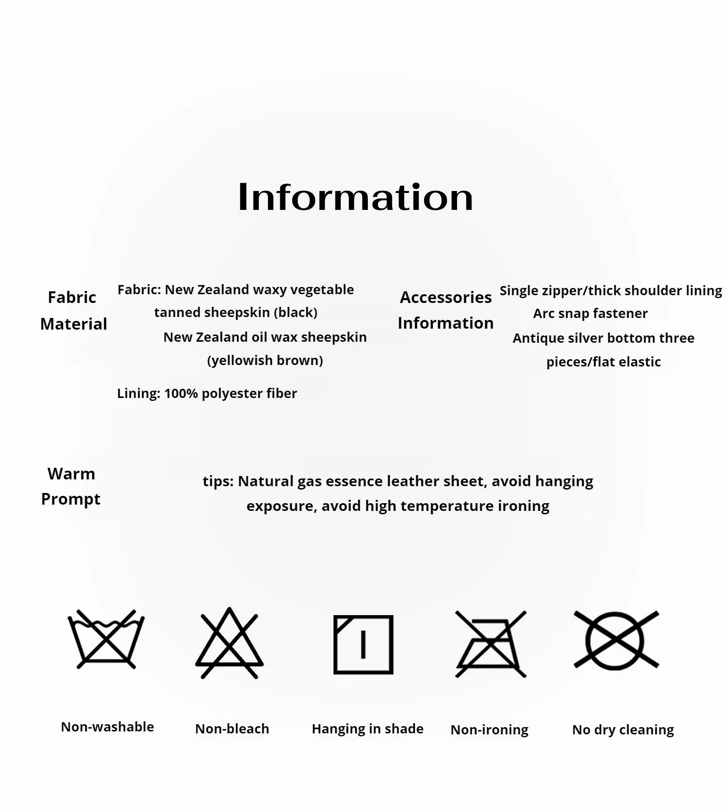 Fashionable Luke imported waxed sheep leather jacket retro workwear elastic jacket sold by Firelady Fur product image thumbnail 5