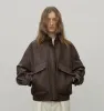 Fireladyfur Women's Genuine Sheep Leather Motorcycle Short Jacket "Loveless Muse" sold by Firelady Fur