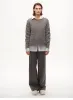 [FF×JW Collaboration Warm Exclusive] Classic Mohair Pullover Sweater with Textured Knit and Warmth-Enhancing Round Neck sold by Firelady Fur