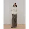 "Moonlight Farm" Merino wool lazy loose pullover sweater women's zipper turtleneck sweater sold by Firelady Fur