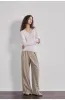 “Street Sketch”Fine-Spun Wool Fashion, Waistless Pleated Loose-Fitting Straight-Leg and Wide-Leg Casual Trousers for Women sold by Firelady Fur