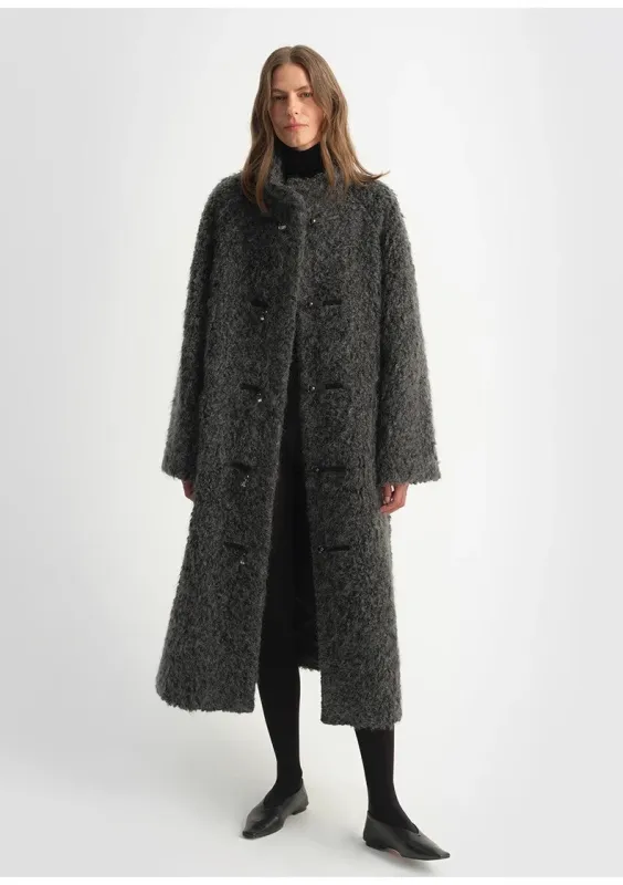 "Parisian Affair"Circle Long Fur Toggle Coat for Women sold by Firelady Fur