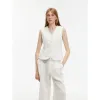 "Diary of an Old Friend" Customized Breathable Ramie Oversize Suit Vest Set sold by Firelady Fur