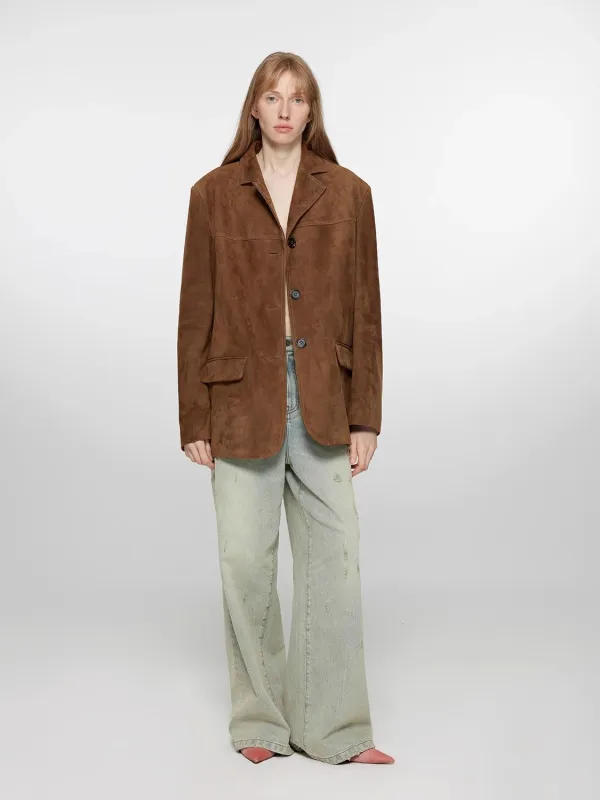 Sydney Past Vintage Brown Leather Coat Jacket sold by Firelady Fur