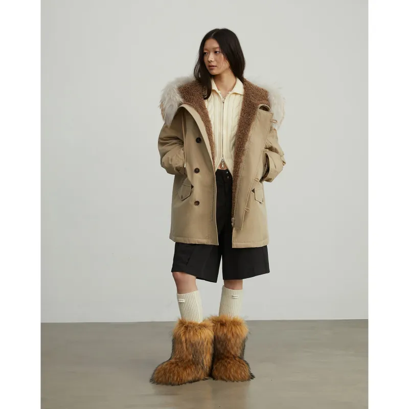 Coastal Highway Workwear Lightweight Hooded Parka Down Jacket sold by Firelady Fur