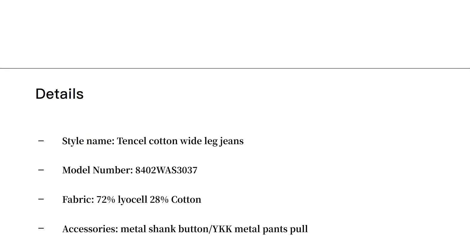 Soft Tencel Cotton Light Structure Pleated Loose Straight Wide Leg Jeans for Women sold by Firelady Fur product image thumbnail 4