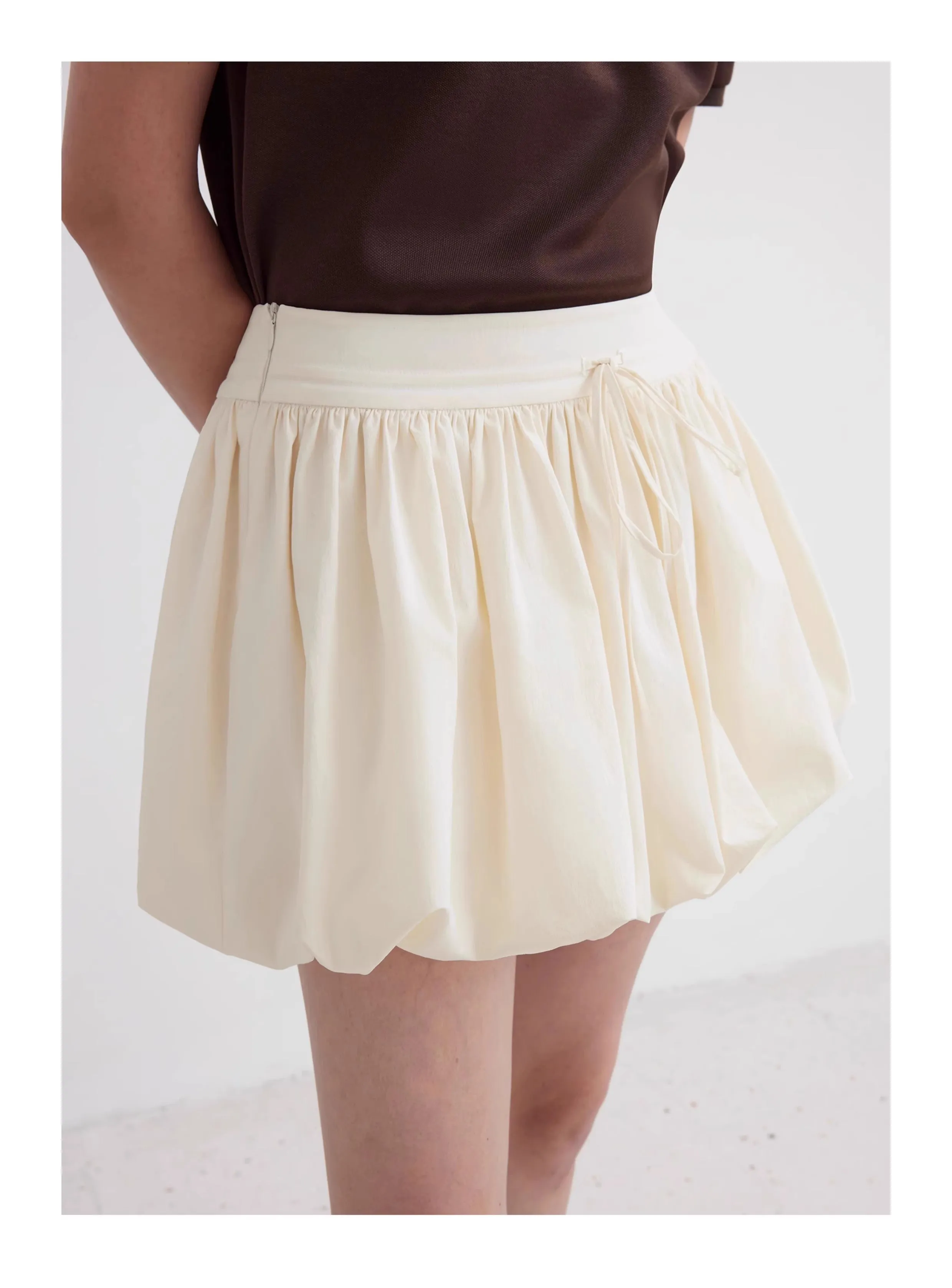 "Alice" low waist anti-exposure flower bud short skirt for women sold by Firelady Fur product image thumbnail 2
