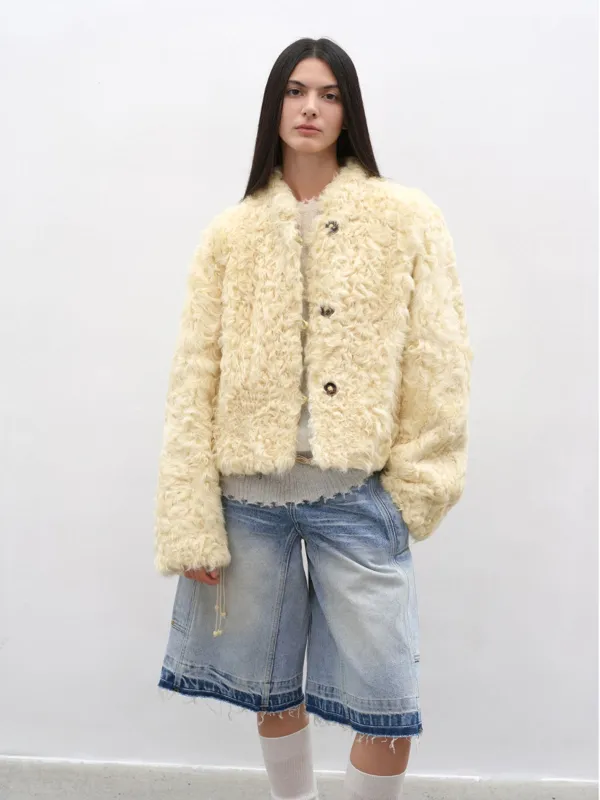 Fireladyfur Women's Imported Sheepskin Coat | New Zealand Wool“Little Bear” sold by Firelady Fur