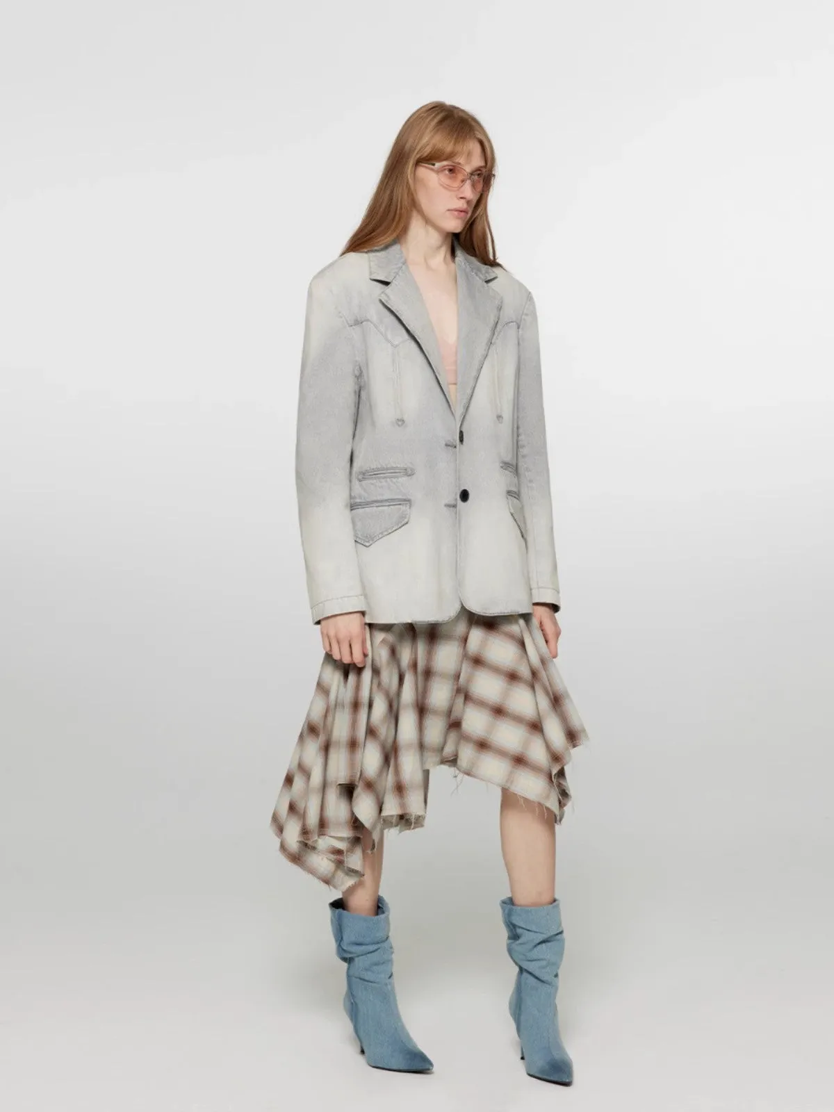 Fireladyfur Loose Fit Denim Jacket“Discover Denim” sold by Firelady Fur product image thumbnail 4