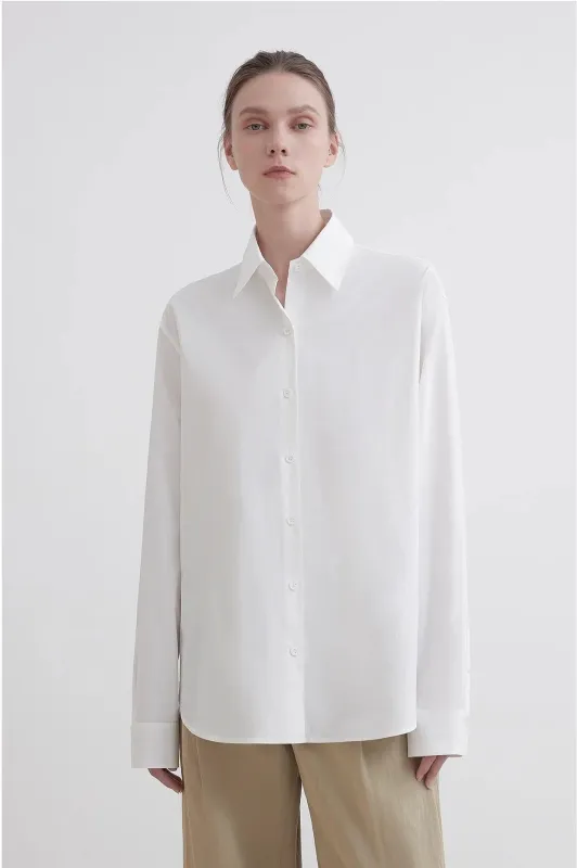 Plaid shirt commuting inner top high-end long-sleeved "Independence Song" sold by Firelady Fur