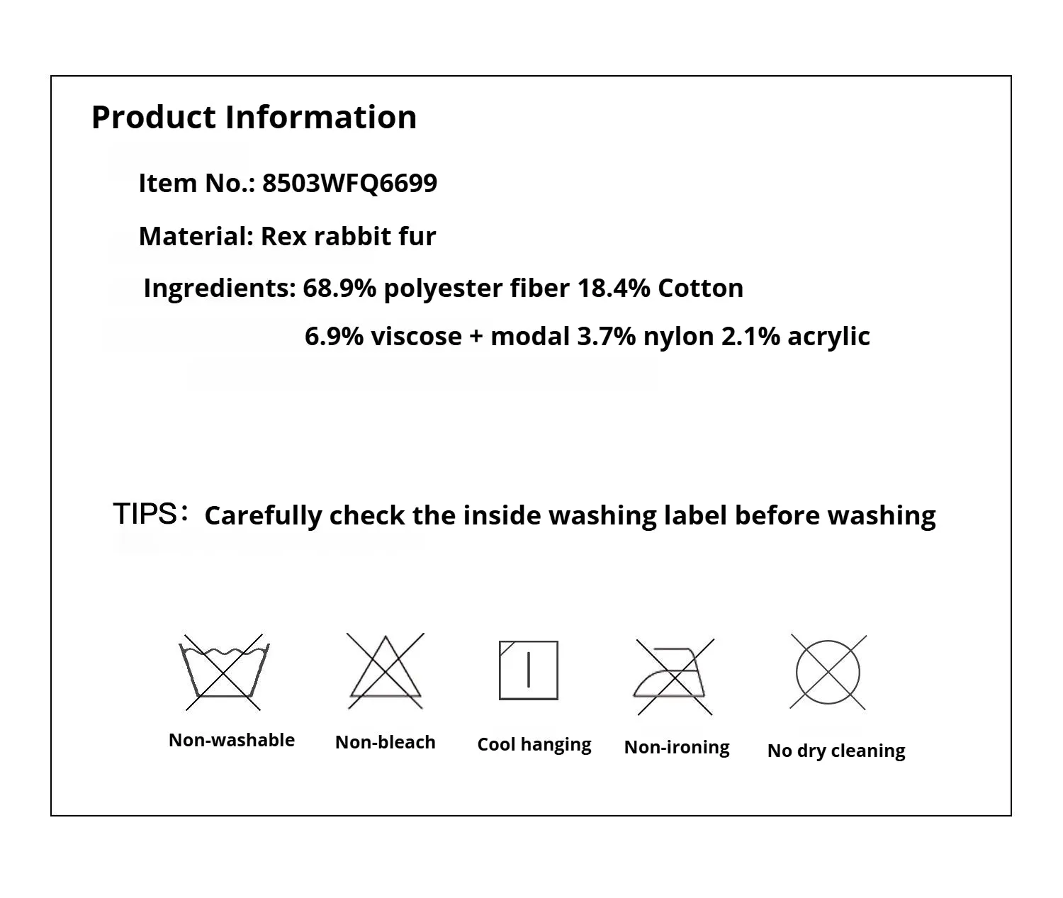 Loose-fitting two-tone gradient-dyed long woven Rex rabbit fur coat "Artistic Weaving" sold by Firelady Fur product image thumbnail 4