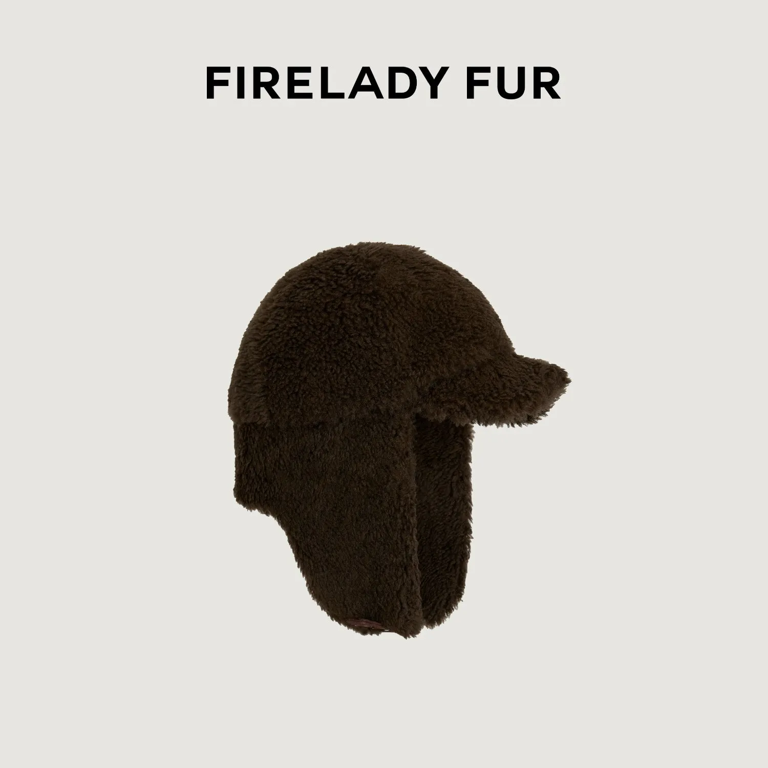 Firelady Fur fur hat with a high-quality feel, three colors of soft, fluffy, rice-grain wool for a warm and cozy look sold by Firelady Fur product image thumbnail 4