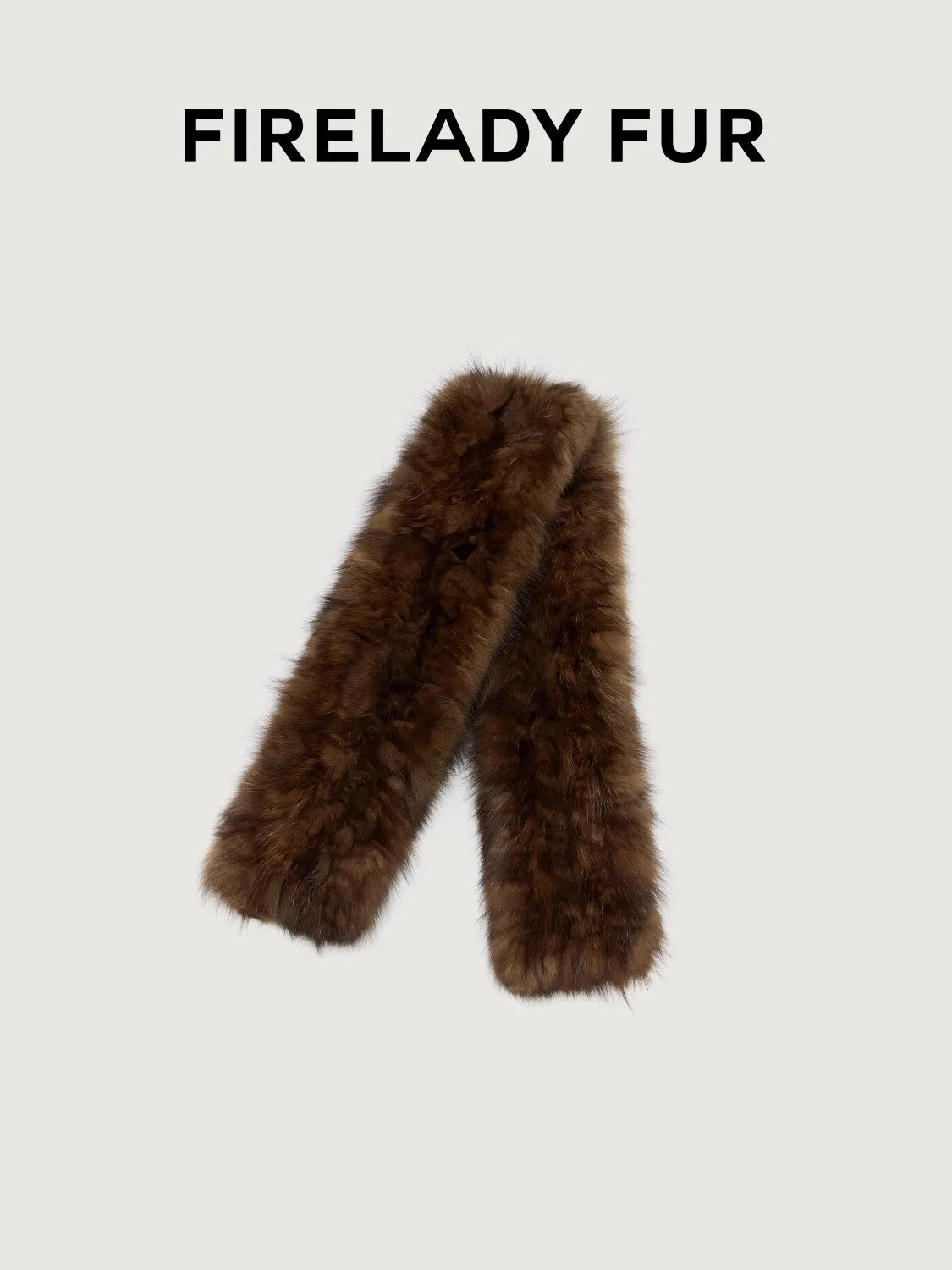 Firelady Fur Mink Fur Scarf Russian Imported Fashionable Retro Old Money Style Plain Weave sold by Firelady Fur product image thumbnail 5