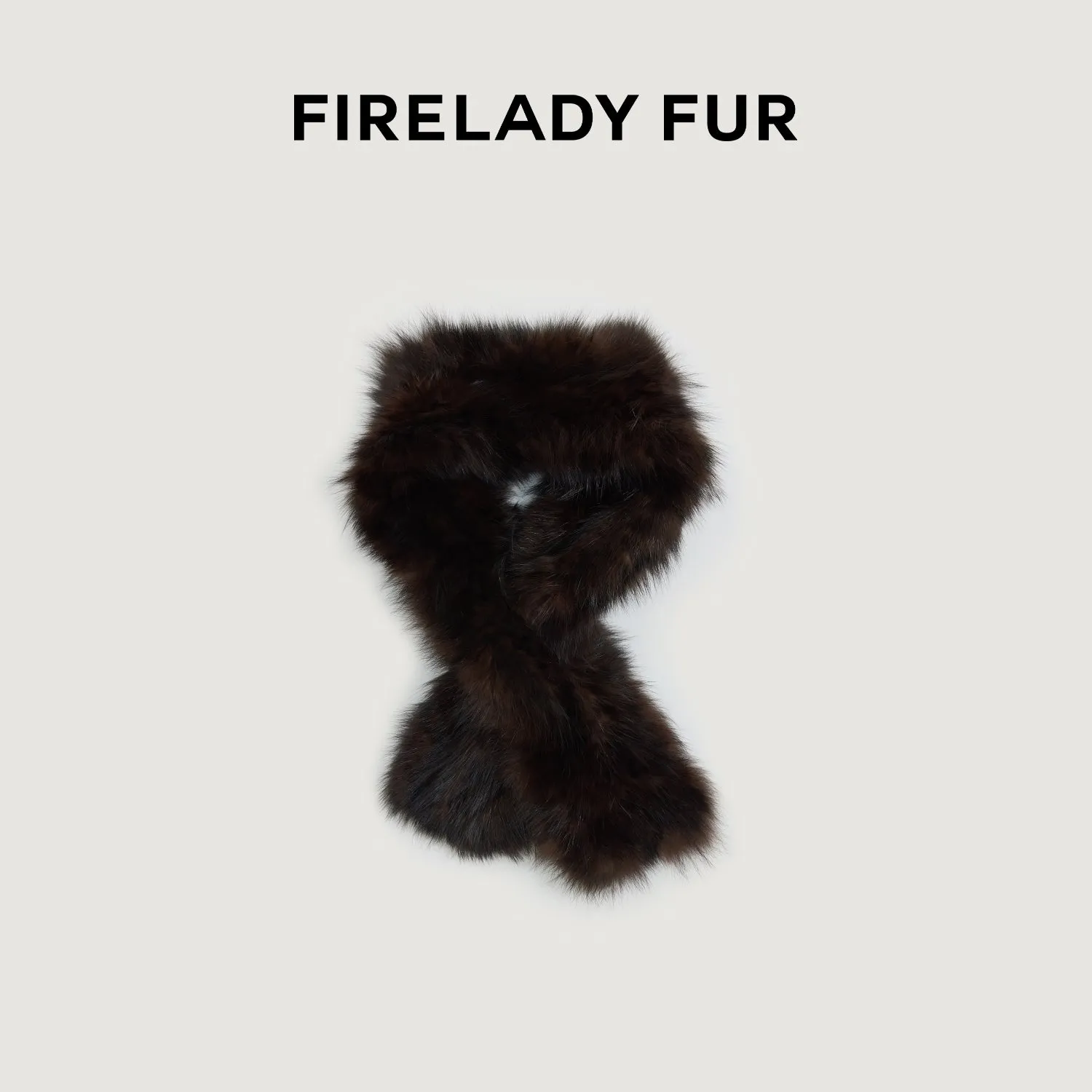 Firelady Fur Mink Fur Scarf Russian Imported Fashionable Retro Old Money Style Plain Weave sold by Firelady Fur product image thumbnail 2