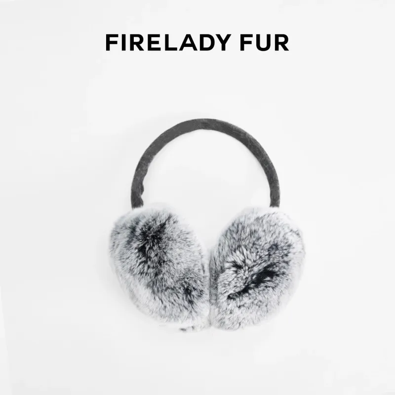 FireladyFur Women's Rabbit Fur Ear Muffs(Gifts) sold by Firelady Fur
