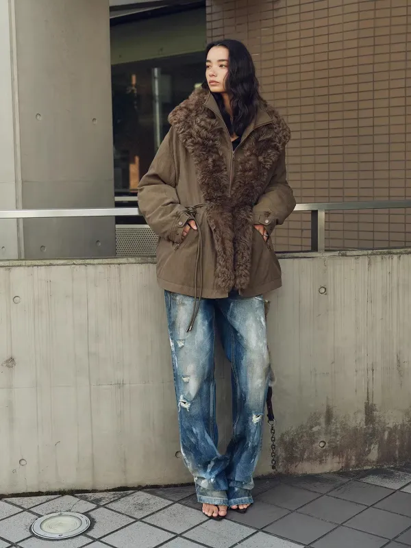 Firelady Fur Women's Detachable Toscana Shearling-Lined Parka Jacket "The Wizard of Oz" sold by Firelady Fur