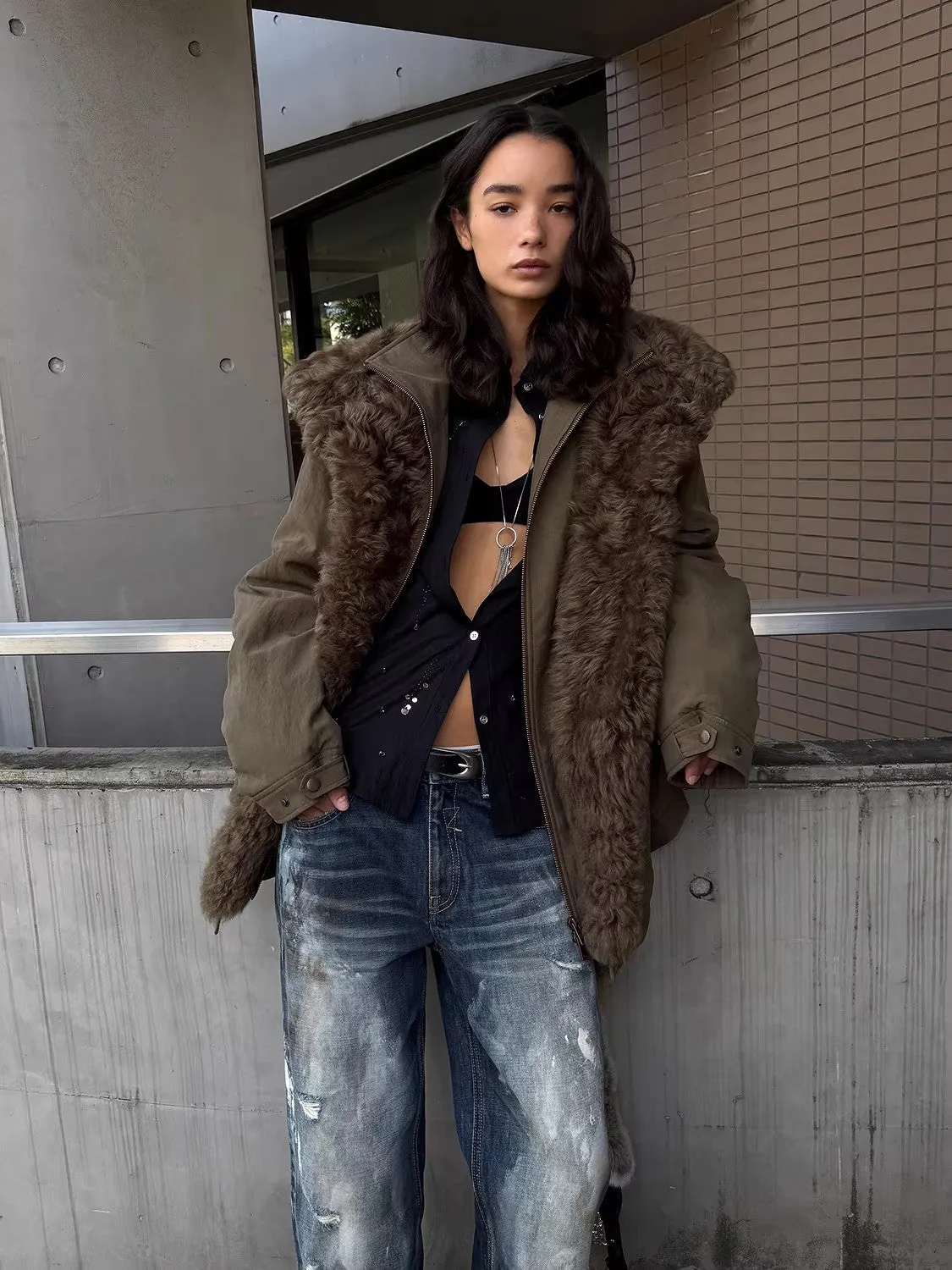 Firelady Fur Women's Detachable Toscana Shearling-Lined Parka Jacket "The Wizard of Oz" sold by Firelady Fur product image thumbnail 2