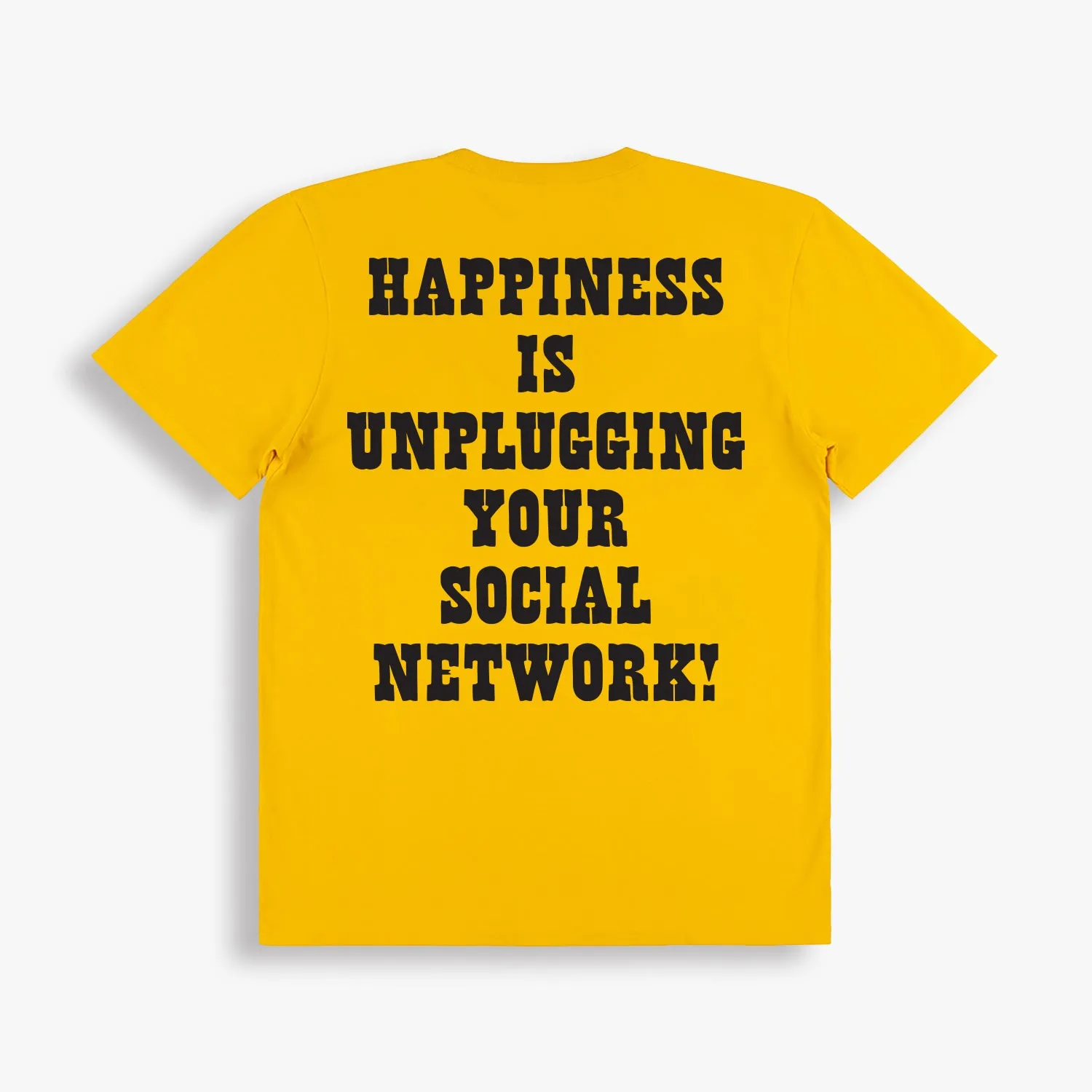 HAPPINESS IS UNPLUGGING FROM THE SOCIAL NETWORK sold by TSPTR product image thumbnail 2