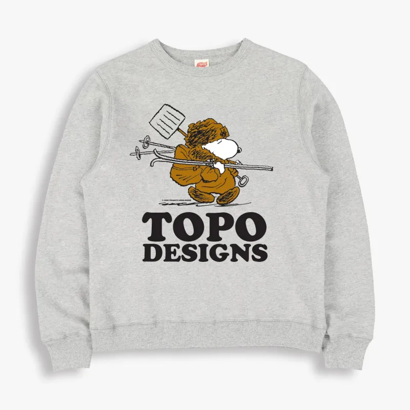 TSPTR x TOPO DESIGNS WINTER SNOOPY SWEATSHIRT sold by TSPTR