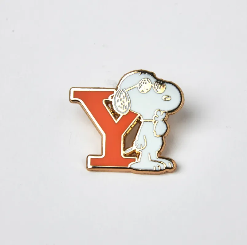 PEANUTS Y ALPHABET ENAMEL PIN made by TSPTR