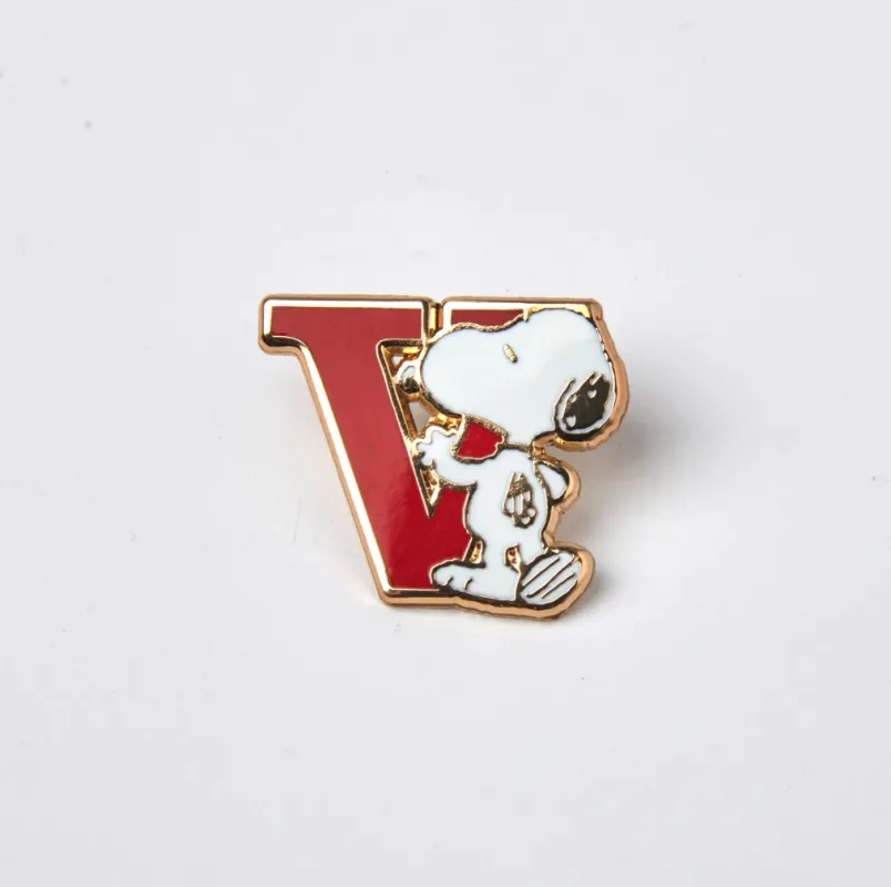 PEANUTS V ALPHABET ENAMEL PIN sold by TSPTR
