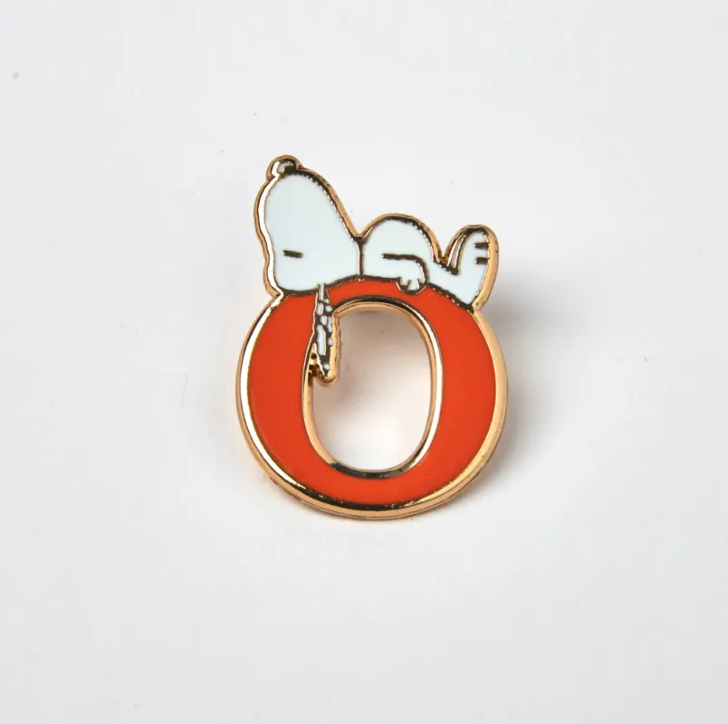 PEANUTS O ALPHABET ENAMEL PIN sold by TSPTR