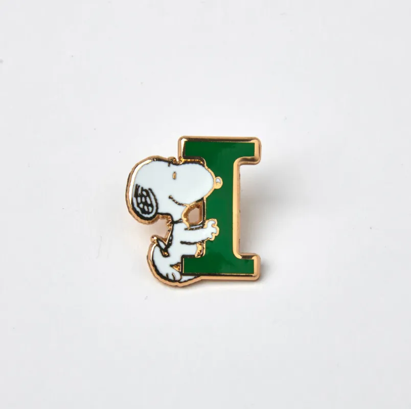 PEANUTS I ALPHABET ENAMEL PIN made by TSPTR