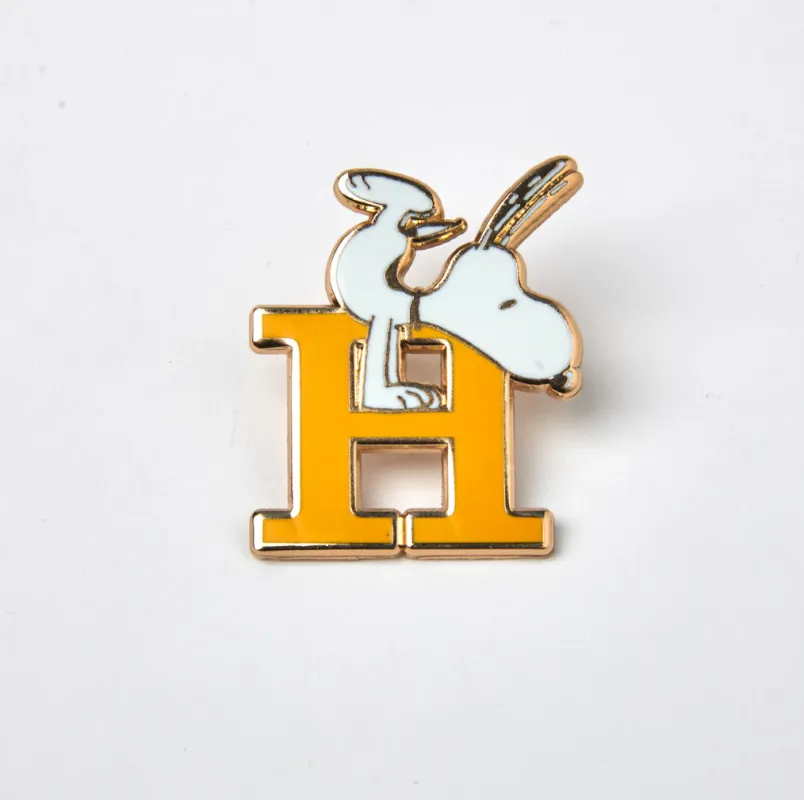 PEANUTS H ALPHABET ENAMEL PIN sold by TSPTR