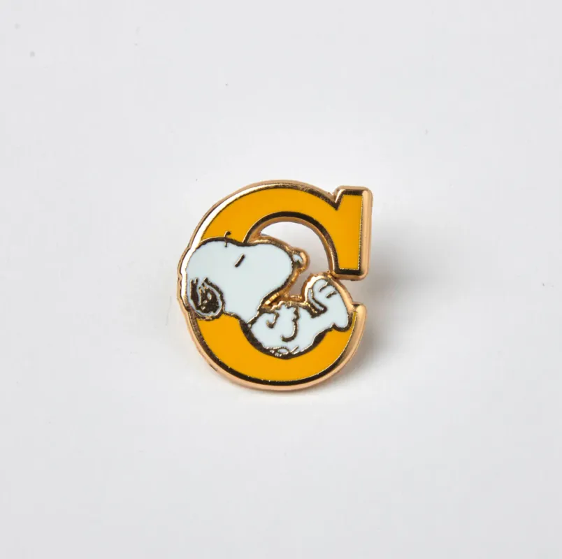 PEANUTS C ALPHABET ENAMEL PIN made by TSPTR