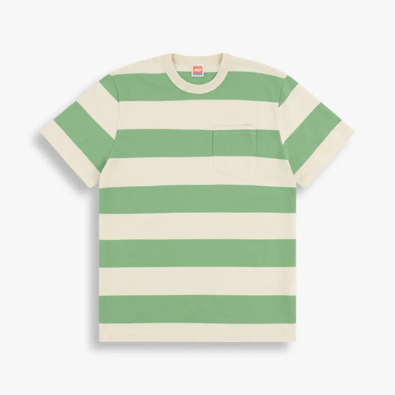 BORDER STRIPE POCKET TEE made by TSPTR