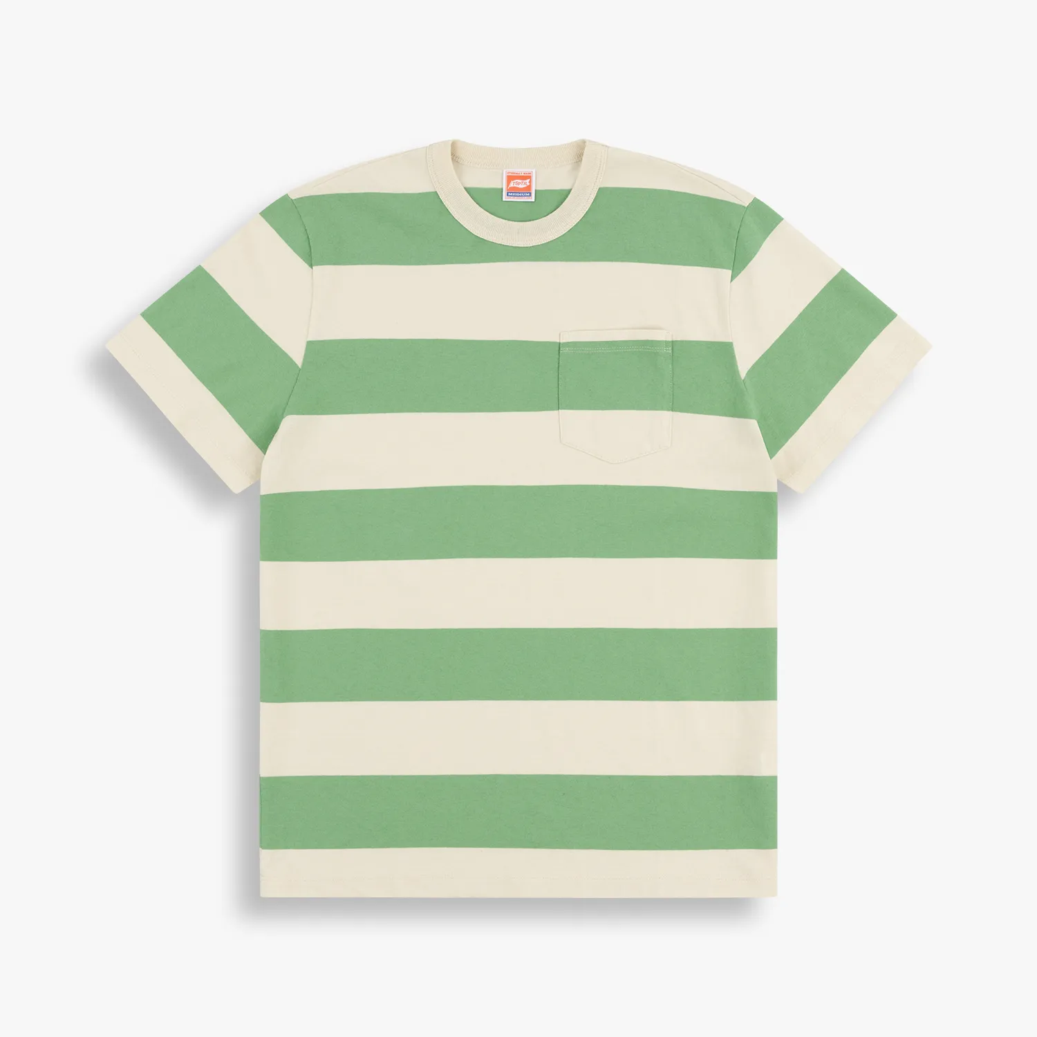 BORDER STRIPE POCKET TEE sold by TSPTR