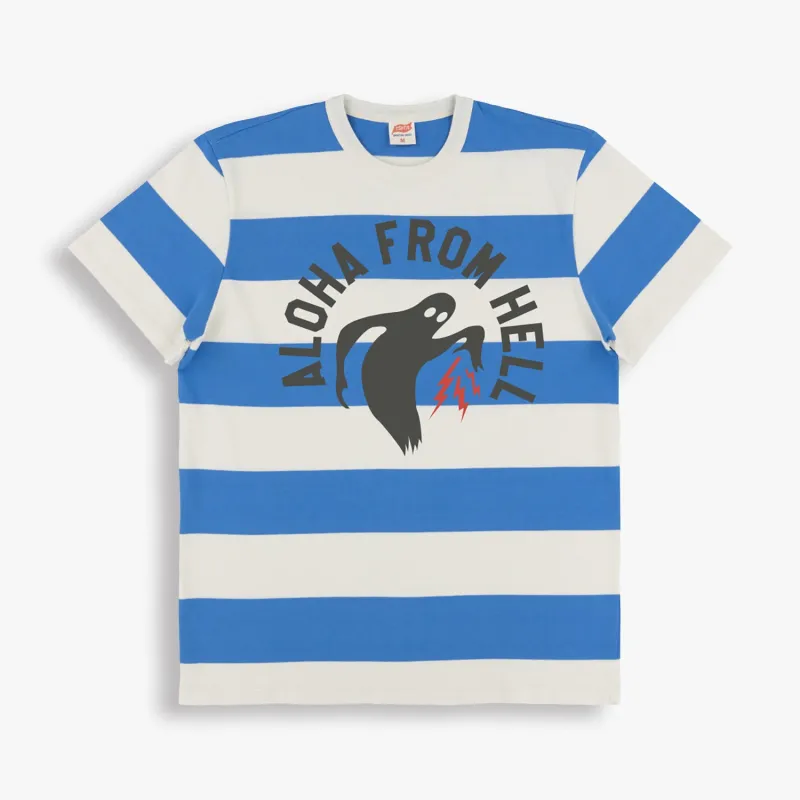 ALOHA FROM HELL Border Tee made by TSPTR