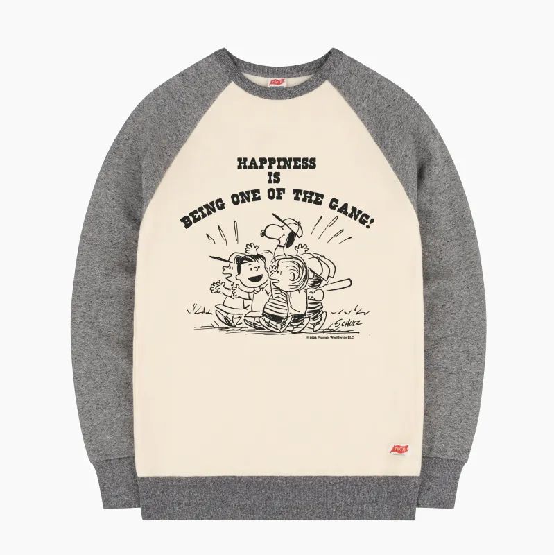 Peanuts Gang Raglan Sweatshirt made by TSPTR