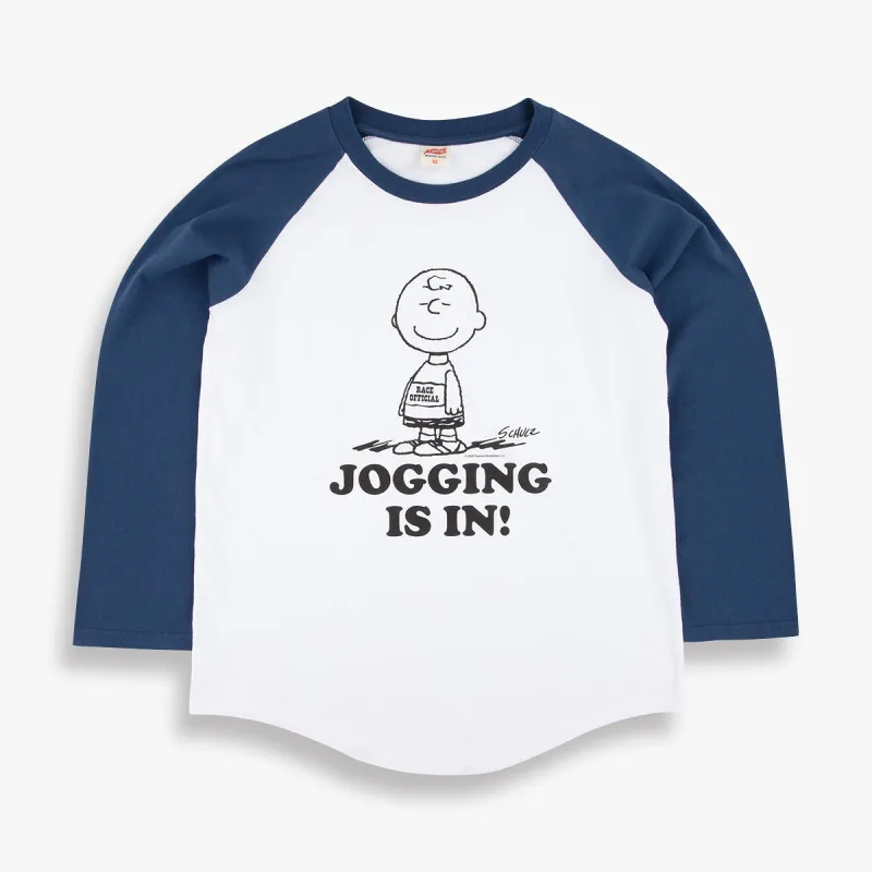 Jogging is in! baseball raglan made by TSPTR