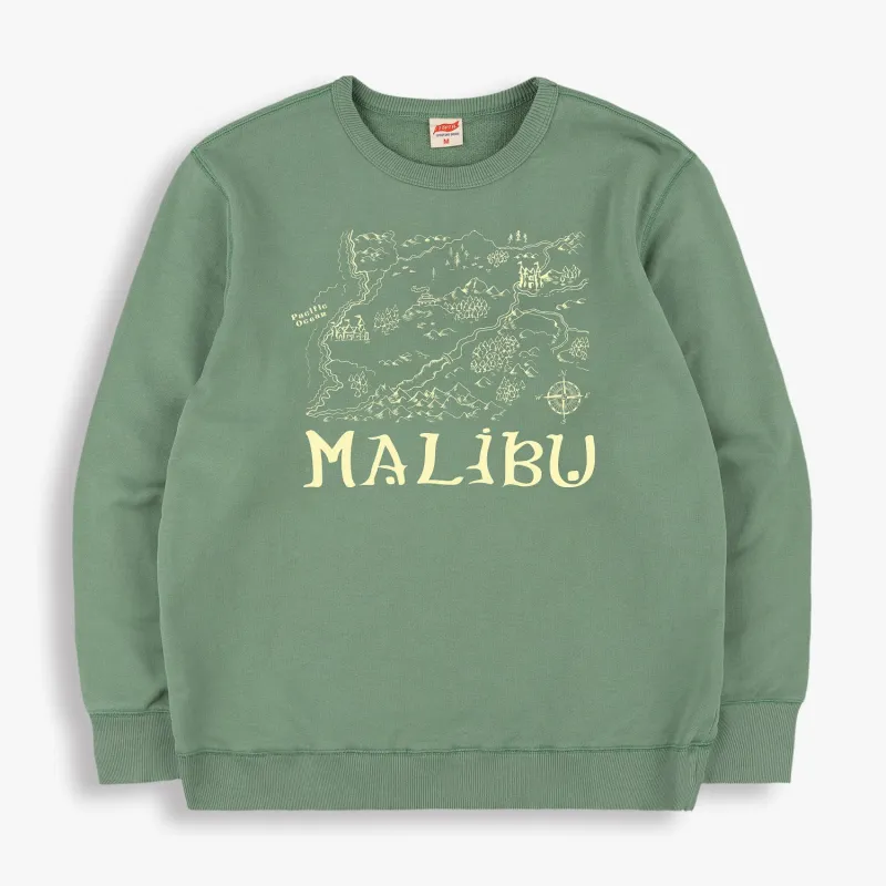 MALIBU MAP SWEATSHIRT made by TSPTR