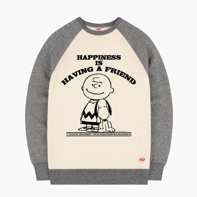 Happiness Is Raglan Sweatshirt made by TSPTR