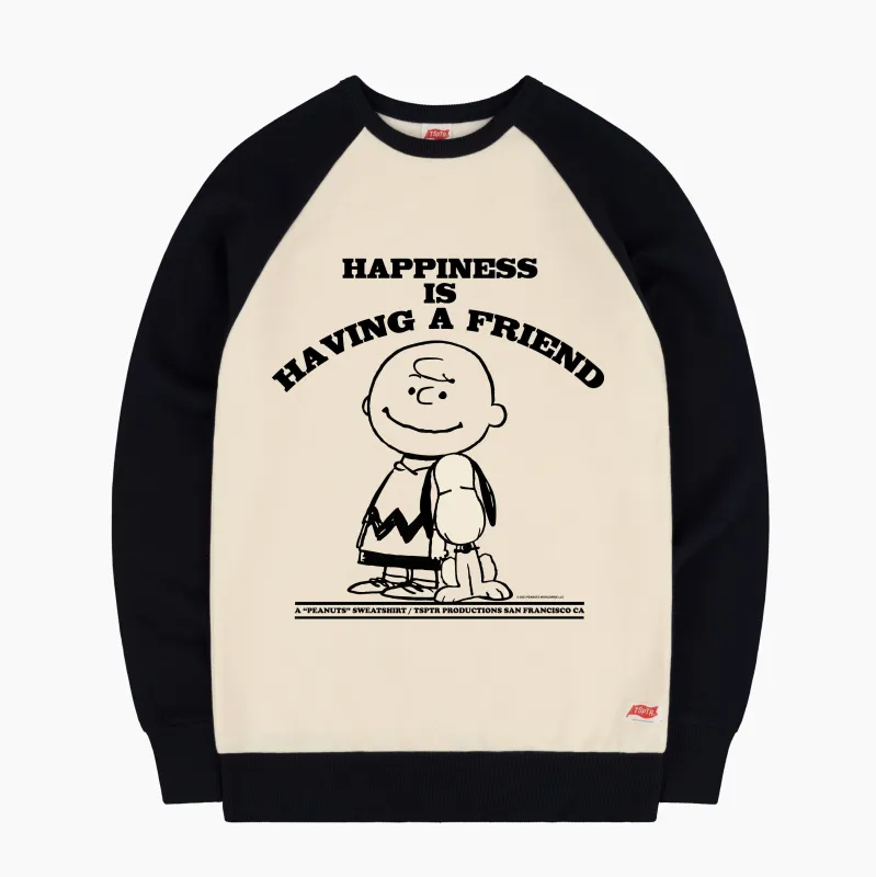 Happiness Is Raglan Sweatshirt made by TSPTR