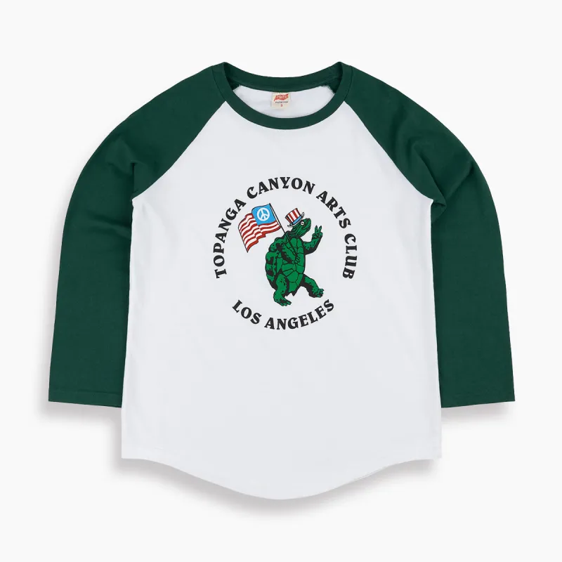 Topanga Arts Club Baseball Tee sold by TSPTR
