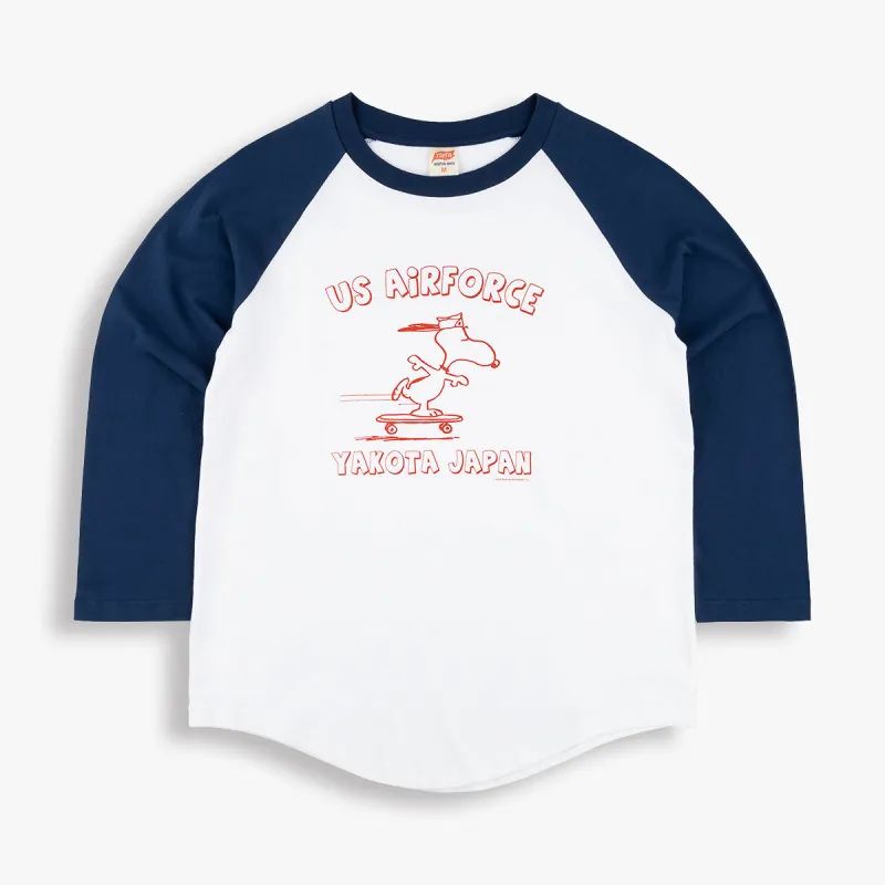 USAF SNOOPY BASEBALL TEE made by TSPTR