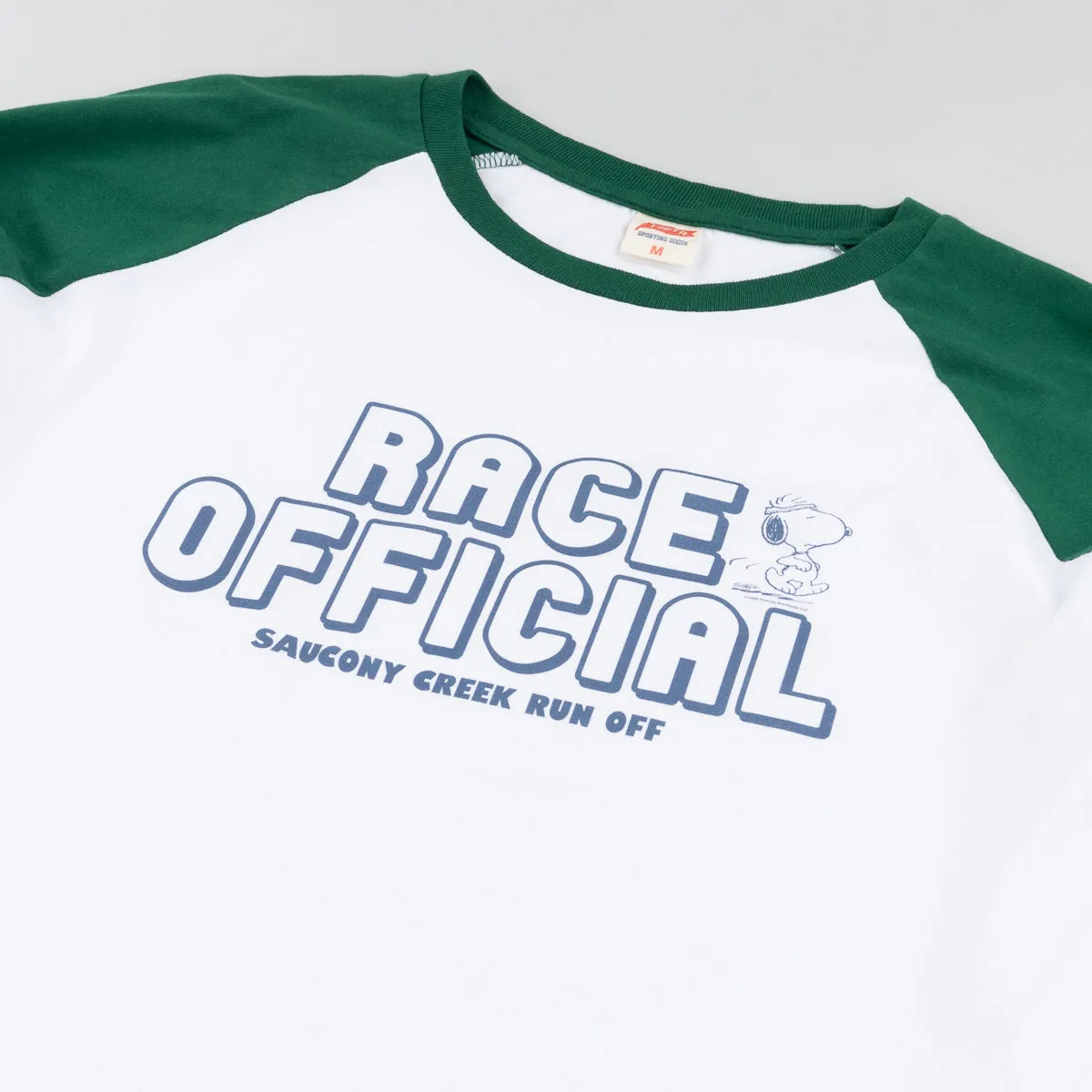 Snoopy Race Official baseball raglan sold by TSPTR product image thumbnail 2