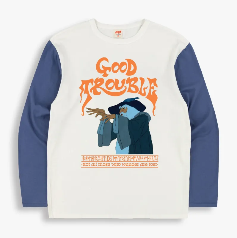 GOOD TROUBLE BASEBALL TEE made by TSPTR