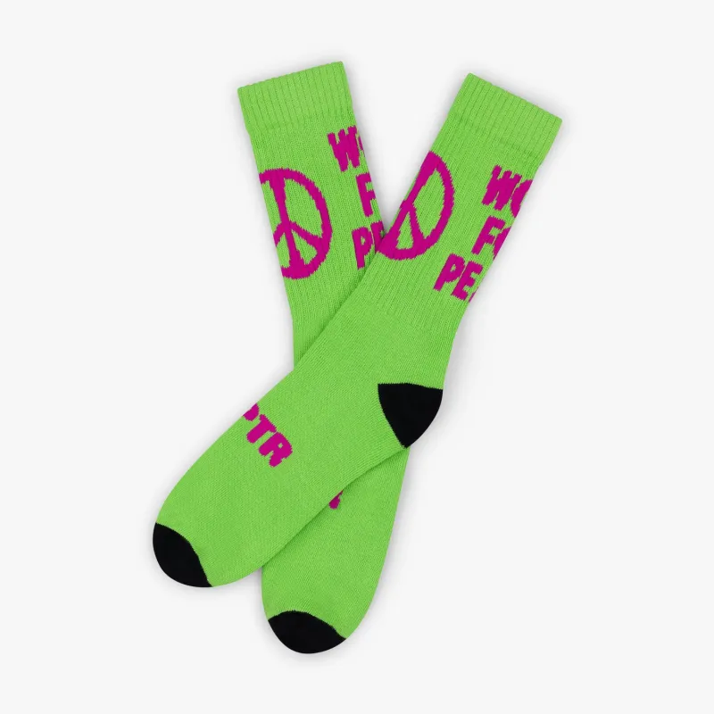 TSPTR 'WORK FOR PEACE' Socks made by TSPTR